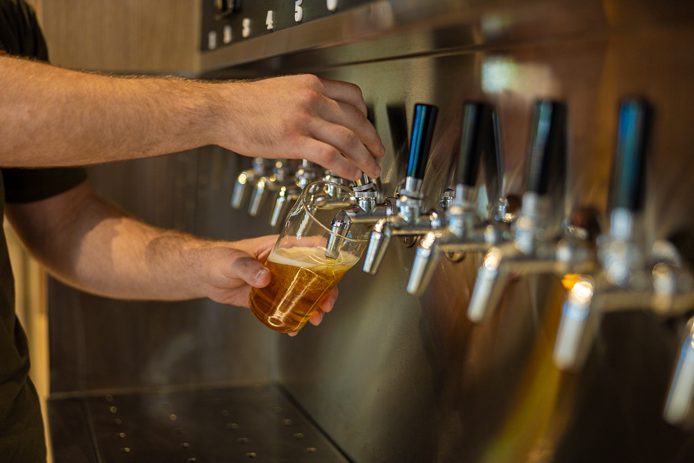 Self-serve craft beer taps at Tippler's Tap in South Bank, Brisbane