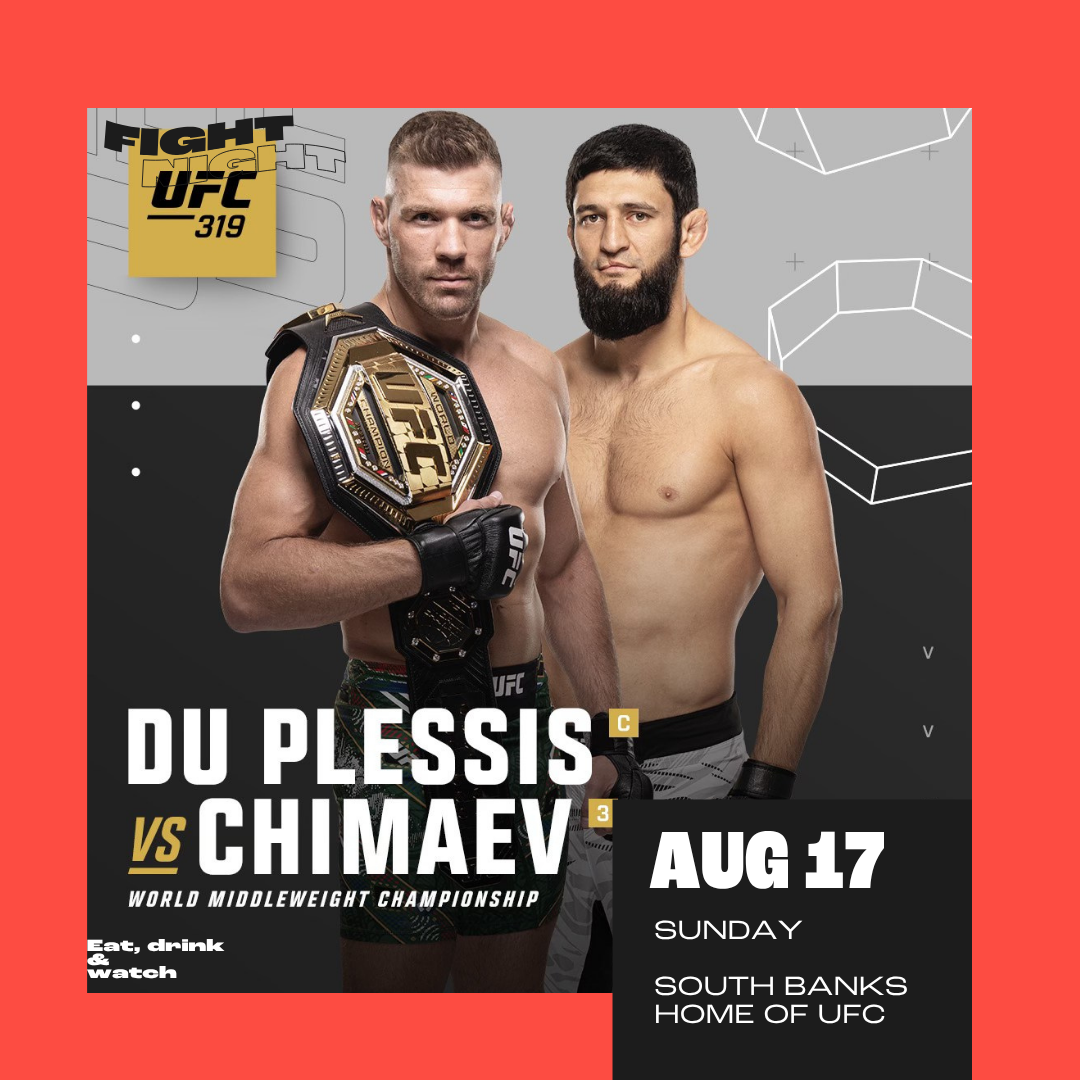 du pleases vs chimaev UFC 319 Aug 17 Sunday south banks world middleweight championship