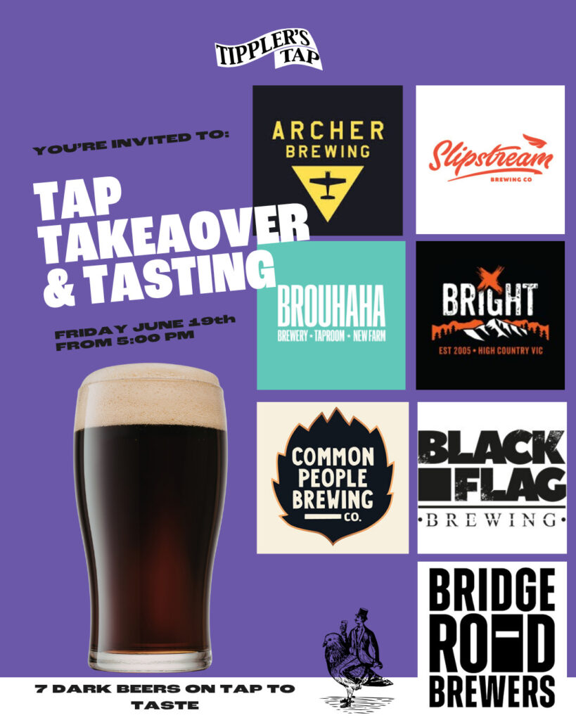 Tap Takeover - Dark Beer Event Brisbane Tippler's Tap
