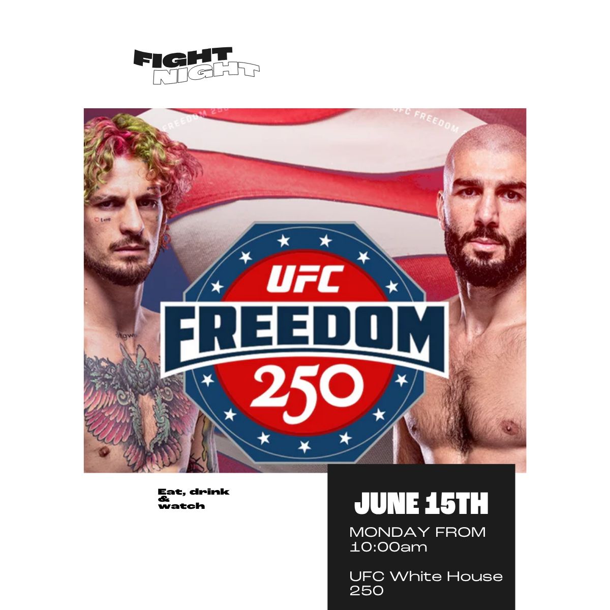 UFC Freedom 250 Brisbane - Tippler's Tap